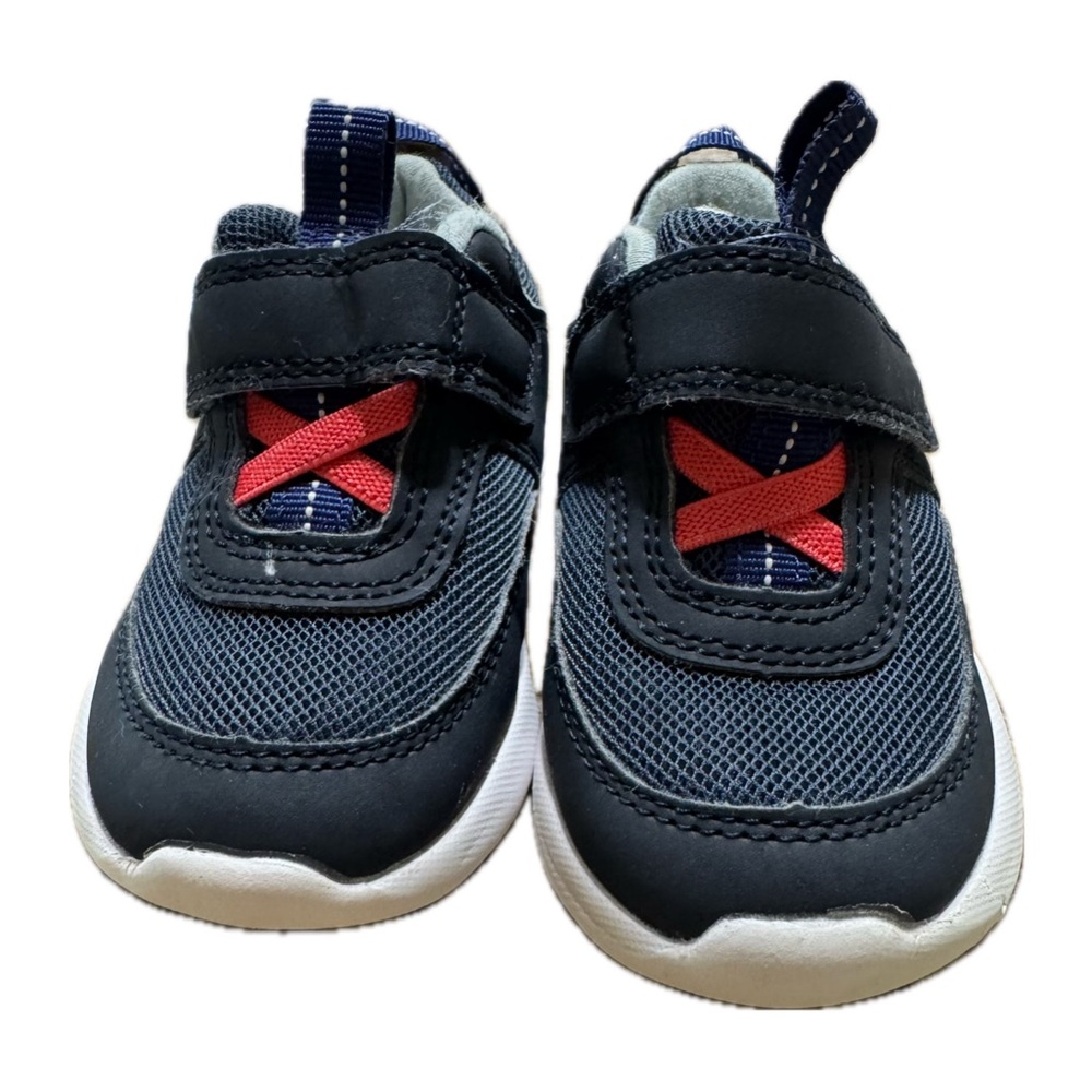 Cat & Jack Navy and Red Kids Sneakers